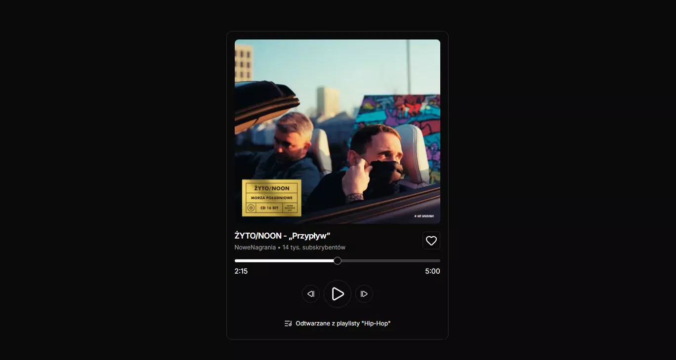 Building UI - Your Own Spotify: a Music Player in Next.js